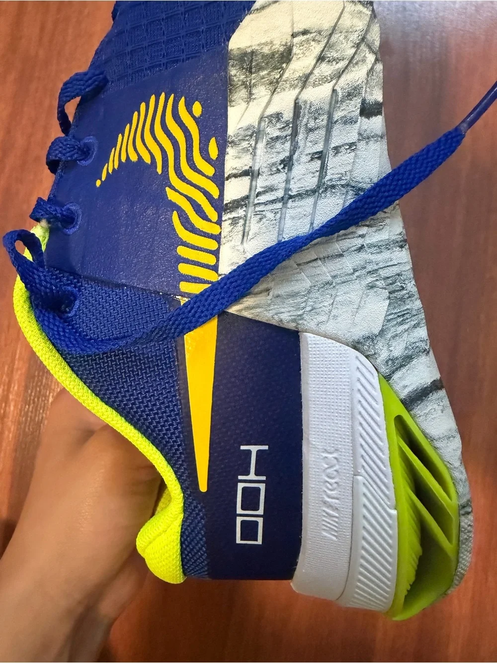 Nike Shoes in Royal Blue and Neon Yellow